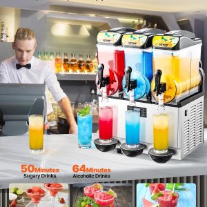 Професионална машина за скрежина VEVOR X-450, Капацитет 3 вани по 15 литра GB Vedex
