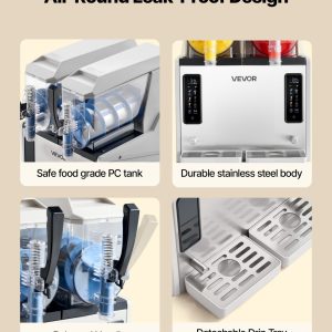 Машина за скрежина VEVOR X-60, Резервоар 2 x 3 литра, Мощност 450 W GB Vedex