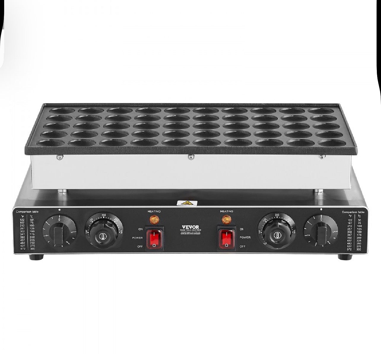 Търговска Машина за Мини Холандски Палачинки (Poffertjes) – 50 бр., 1700W GB Vedex