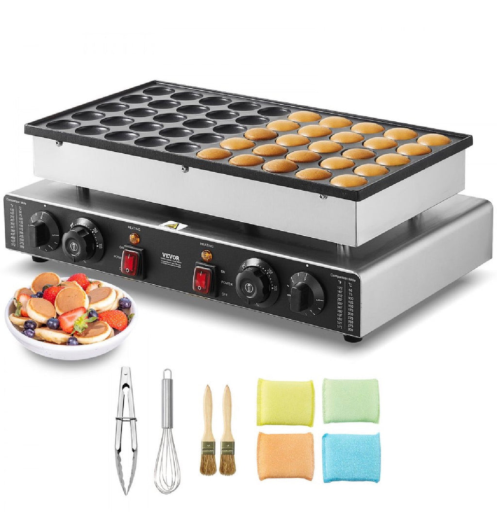 Търговска Машина за Мини Холандски Палачинки (Poffertjes) – 50 бр., 1700W GB Vedex