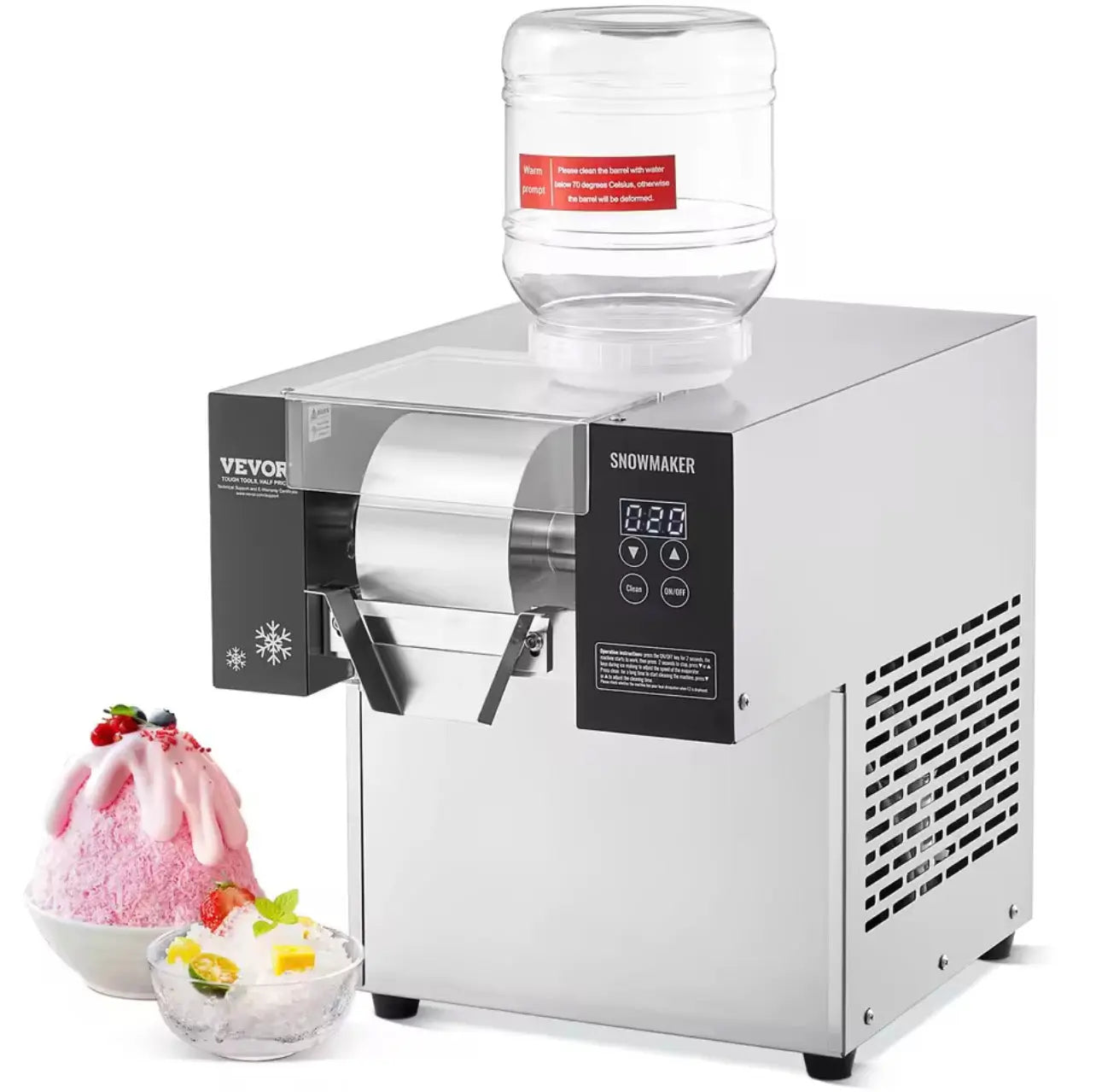 Професионална машина за леден сняг (Snowmaker) — 125 кг/ден, 660W, FC125FD-1 GB Vedex