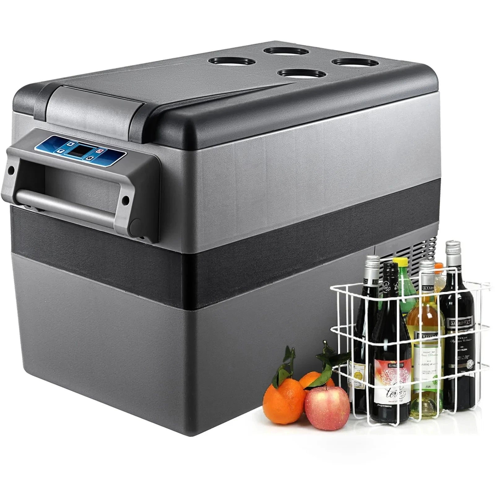 EU Warehouse VEVOR Portable Small Car Freezer 45L Mini Car Freezer Refrigerator 45W Car Fridge Cooler 12V Fridge Freezer AC/DC GB Vedex