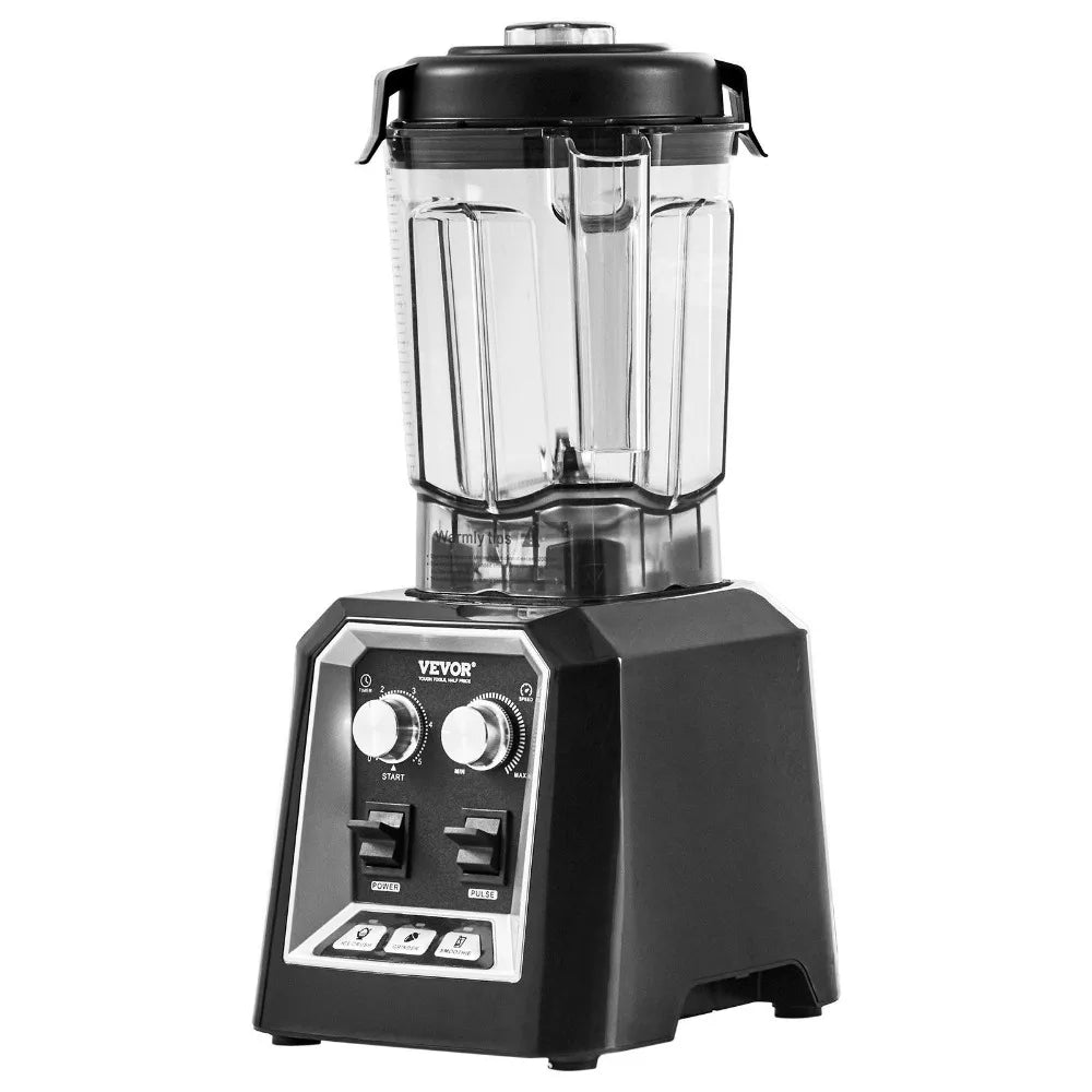 VEVOR Professional Blender, Commercial Countertop Blenders, 68 oz Jar Blender Combo, Stainless Steel 3 Functions Blender GB Vedex