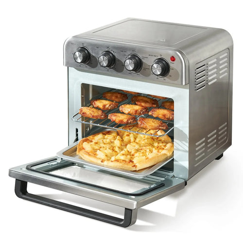 7-В-1 Конвекционна Фурна с Въздушен Фритюрник 18L, 1700W, Инокс - GB Vedex