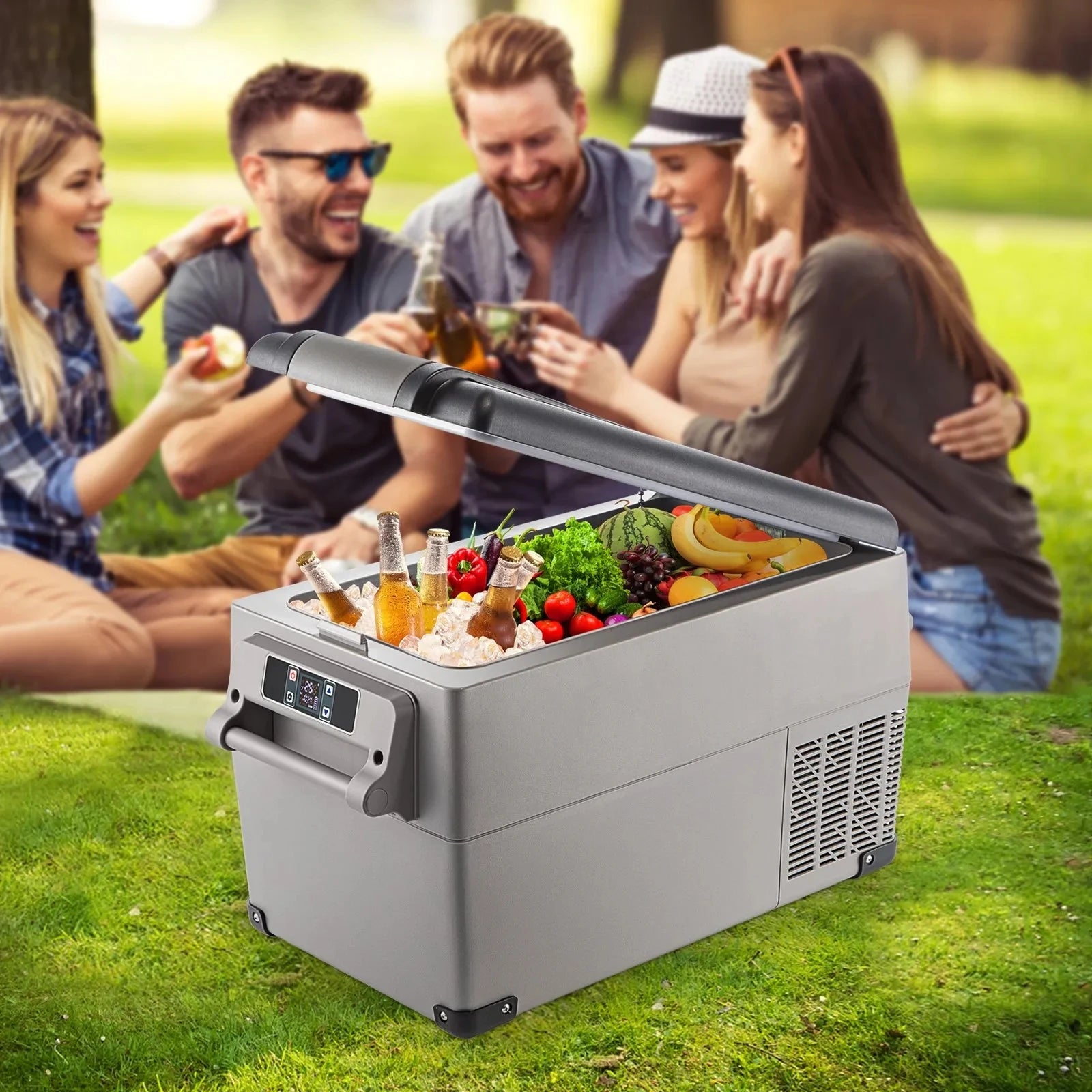 EU Warehouse VEVOR Car Refrigerator 35L Compressor Portable Small Refrigerator Refrige Car Refrigerator Freezer GB Vedex
