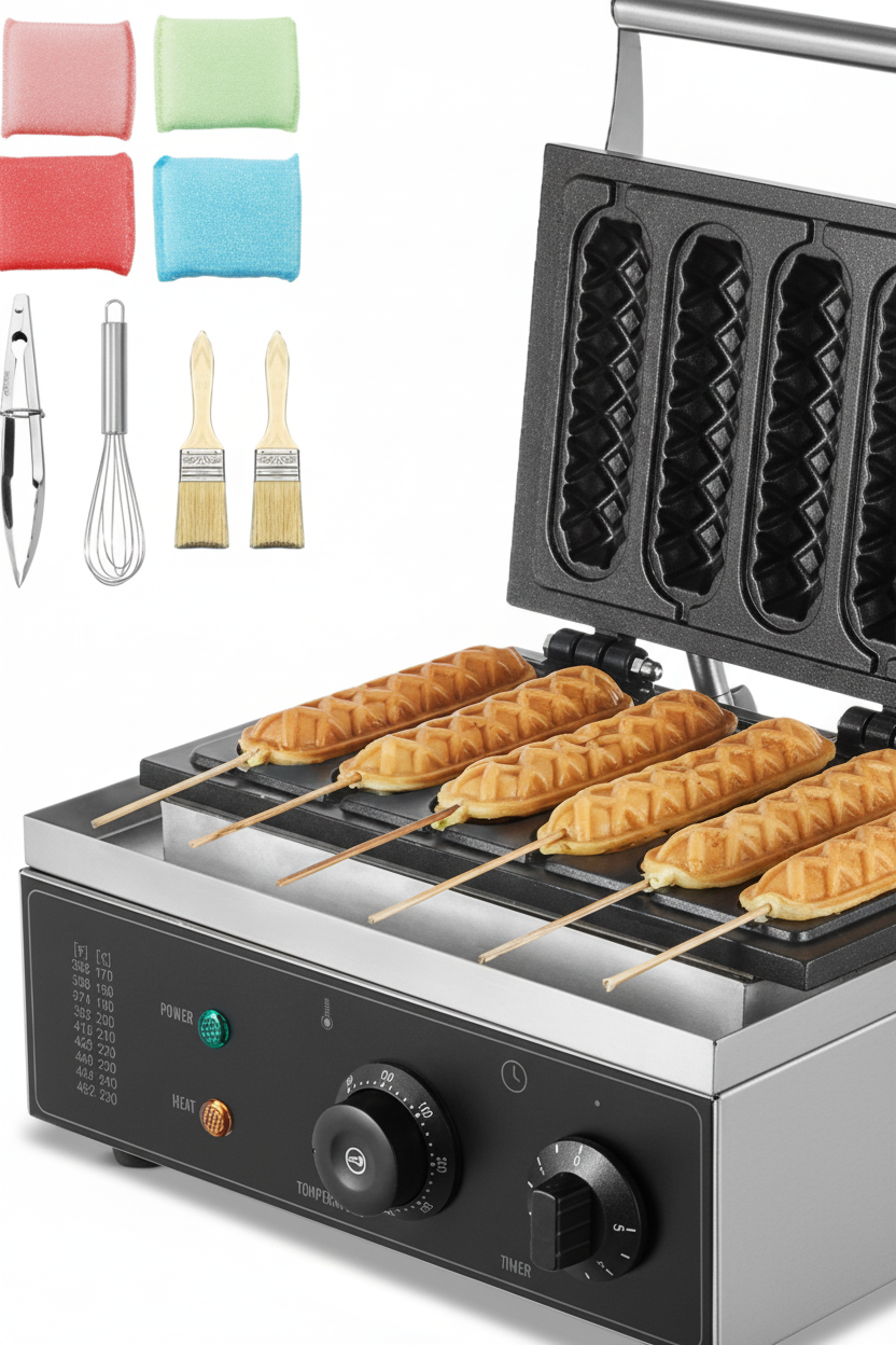 Машина за вафлени пръчки 6PCS 1500W GB Vedex
