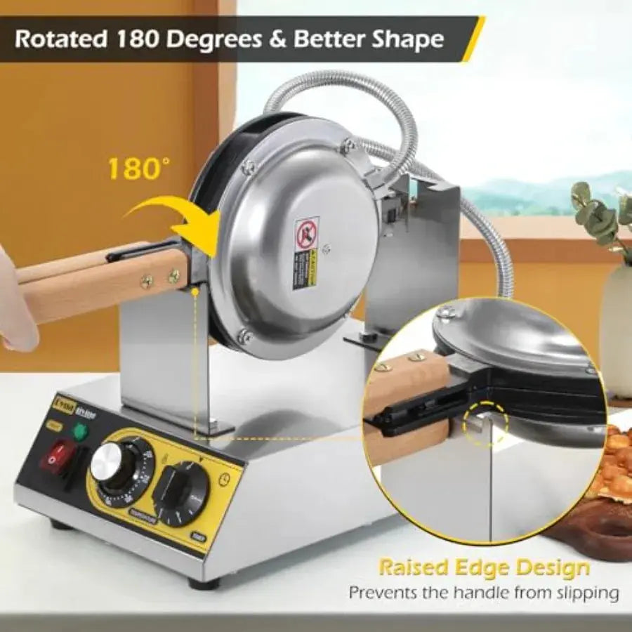 Професионален уред за мехурчести гофрети (Bubble Waffle) 1400W — MDNG GB Vedex