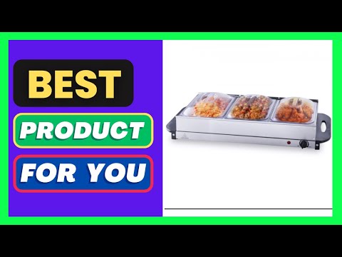 VEVOR Electric Buffet Server Food Warmer 25.6" X 15" Portable Stainless Steel Chafing Dish Set with Temp Control  Oven-Safe Pan
